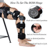 Samson Ajustable R.O.M. Knee Brace for Multiple Orthopedic Problems - Useful for Tendon/Ligament Injuries, ACL or PCL Injuries, Osteoarthrits of Knee, 18.00 Inches / 46 CM (Size : Universal)