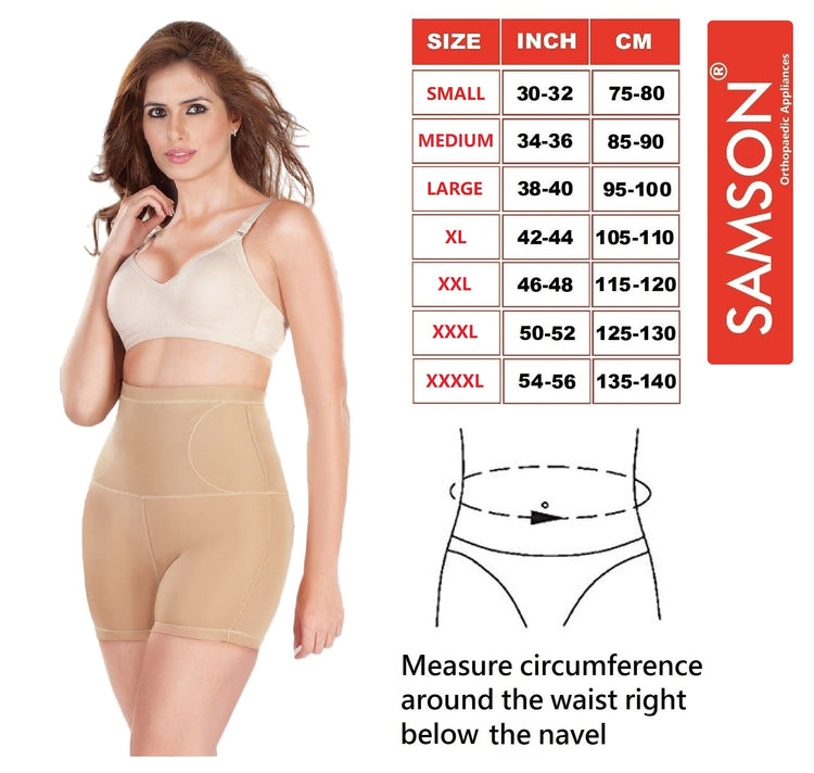 Samson Thigh Corset (SMART SHAPER) - Firm Compression Helps with Slimming, Supports Lower Abdomen, Hips & Thigs (Made with 4D Stretch Fabric for Great Comfort) (For Women & Men)