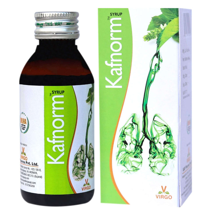 Virgo Kafnorm Syrup : For Dry Cough, Productive Cough, Infective Cough, Whooping Cough, Cough of TB, Bronchial Asthma (400 ml) (100 ml X 4)