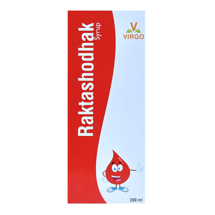 Virgo Raktashodhak Syrup : For Dermatitis, Psoriasis, Acne, Eczema (400 ml) (200ml X 2)