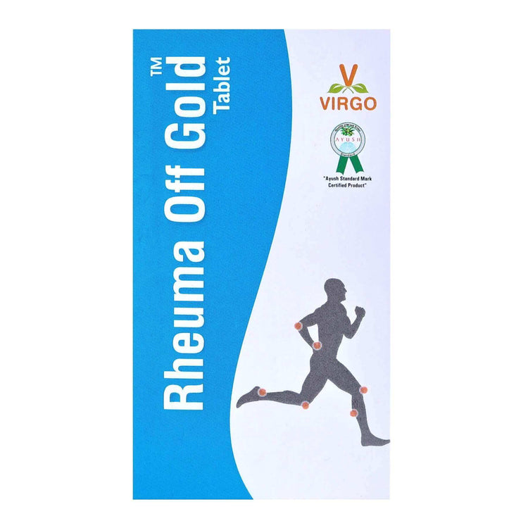 Virgo Rheuma Off Gold Tablets : For Rheumatoid Arthritis, Osteoarthritis, Gout, Sciatica, Synovitis, Frozen Shoulders (60 Tablets) (30 Tablets X 2)