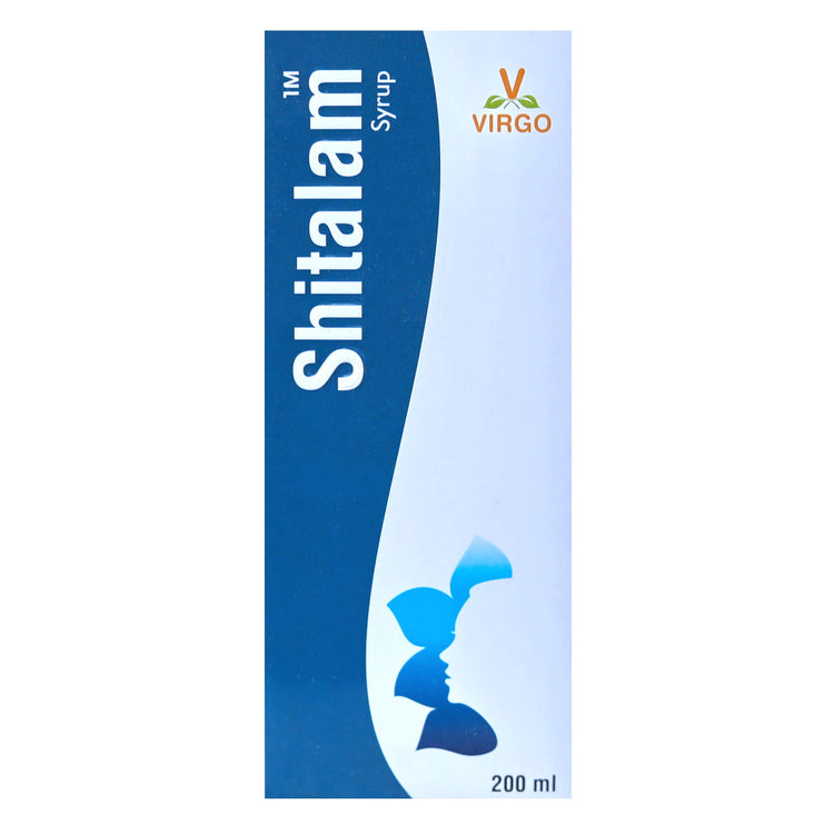 Virgo Shitalam Syrup : Helpful in Sun Stroke, Burning Sensation, Prickly Heat, Vertigo, Excellent Blood Purifier (400 ml) (200 ml X 2)