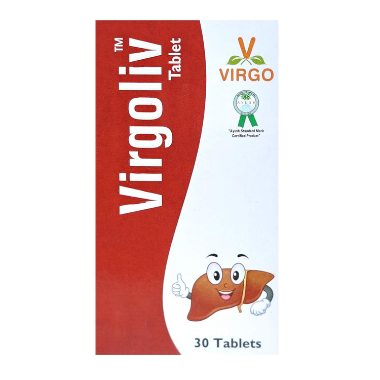 Virgo Virgoliv Tablets : Helpful in Jaundice, Hepatitis, Liver Problems (60 Tablets) (30 Tablets X 2)