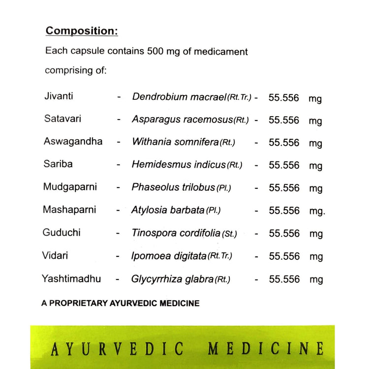 Uniherbs India Capsules AVN Herboplex Capsules:Fights Fatigue,Revitalizes & Rejuvenates, Helpful in Weakness, Very good Antioxidants, Reduces Cholesterol Level (100 Capsules)