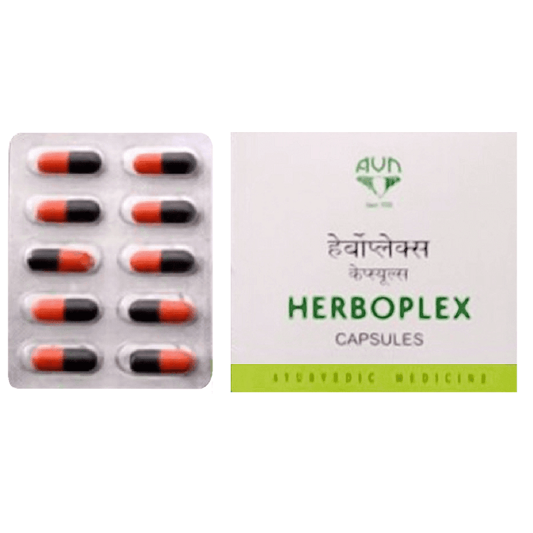 Uniherbs India Capsules AVN Herboplex Capsules:Fights Fatigue,Revitalizes & Rejuvenates, Helpful in Weakness, Very good Antioxidants, Reduces Cholesterol Level (100 Capsules)