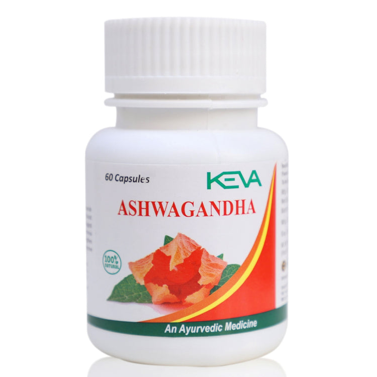 Uniherbs India Capsules Keva Ashwagandha Capsules : Helps to Improve Energy, Increase Stamina, Natural Immunity Booster (60 Capsules)