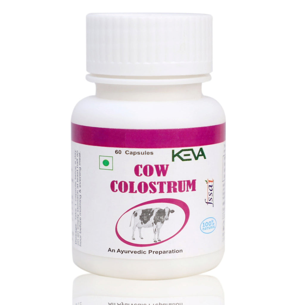 Uniherbs India Capsules Keva Cow Colostrum Capsules : Boosts Immunity, Anti Ageing Formula, Increase Stamina and Vitality (60 Capsules)