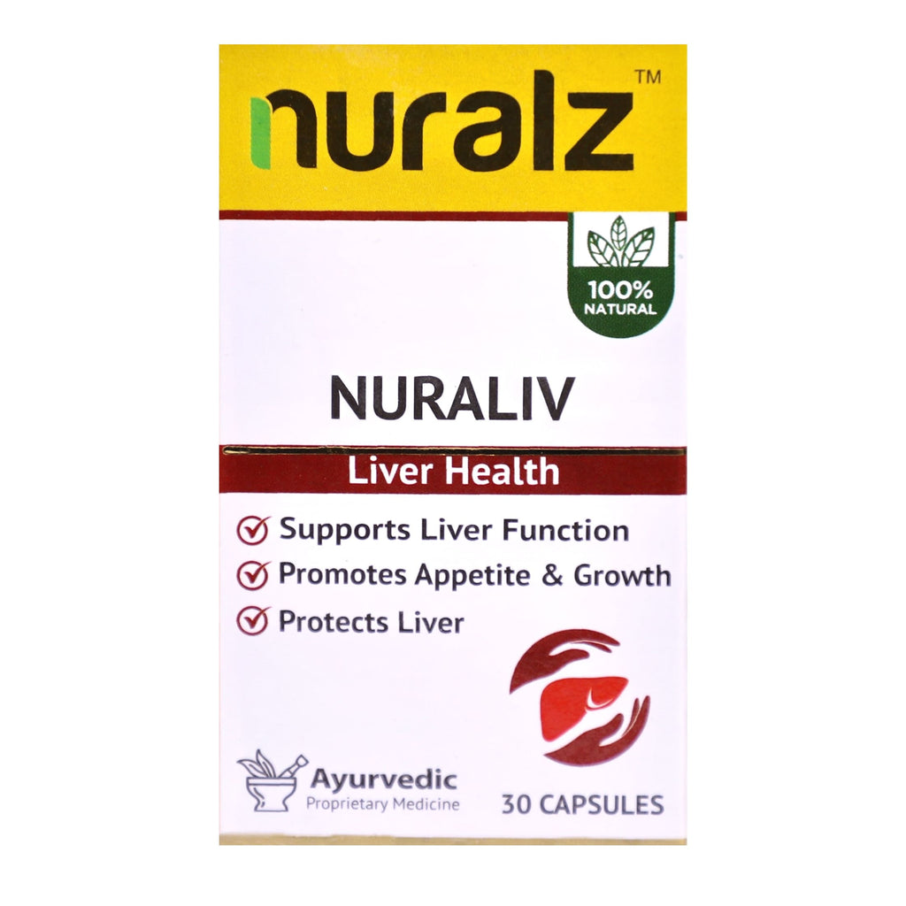 Uniherbs India Capsules Nuralz Nuraliv Capsules : Helps to Improve Liver Function, Kidneys, Cleansing Toxins from Blood (60 Capsules) (30 Capsules X 2 Pack)
