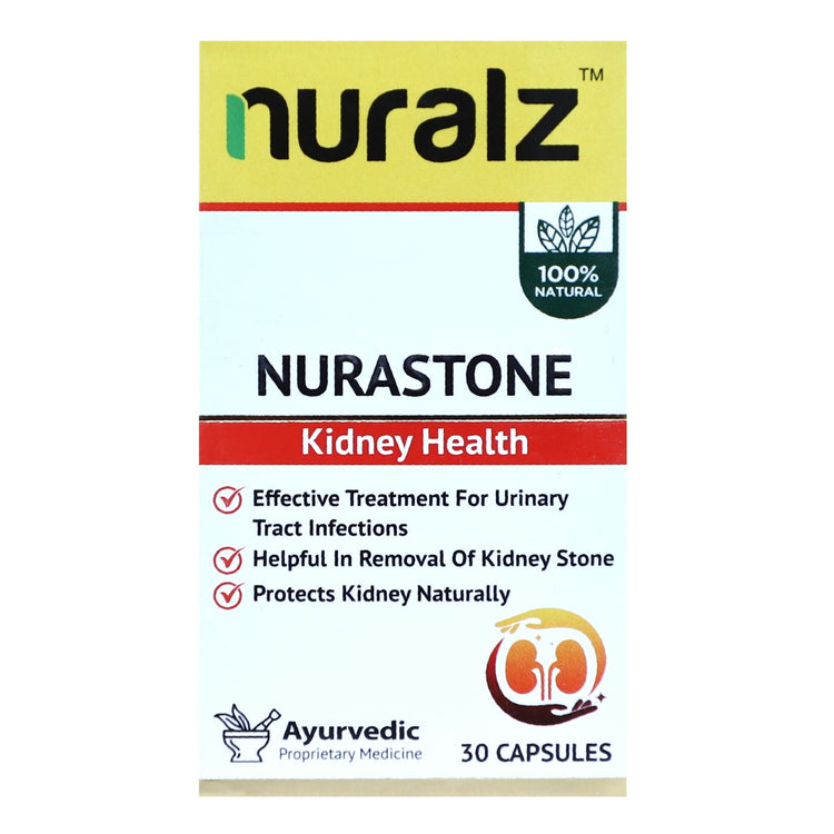 Uniherbs India Capsules Nuralz Nurastone Capsules : Ayurvedic Medicine For Kidney Stone, Urinary Tract Stone, Urinary Tract Infection (30 Capsules)