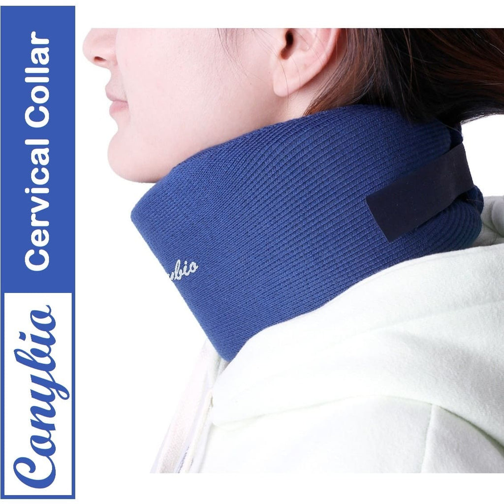 Uniherbs India Cervical Collar Conybio FIR Cervical Soft Collar (Blue) - Bio-Ceramic FIR Technology - Nano Technology (Free Size)