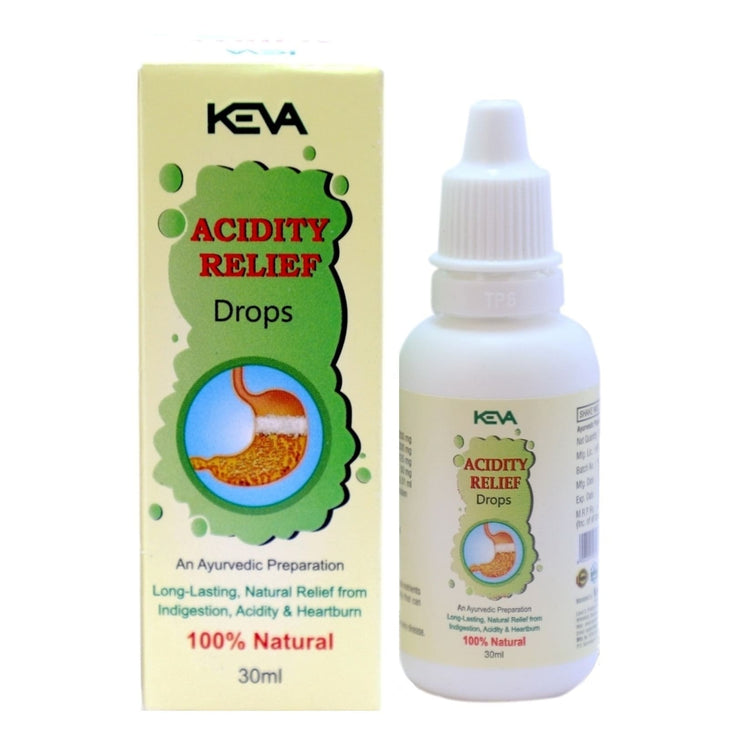 Uniherbs India Drops Keva Acidity Relief Drops : Improves Digestion, Acts as an Antacid, Neutralizes Excess Acids (30 ml)