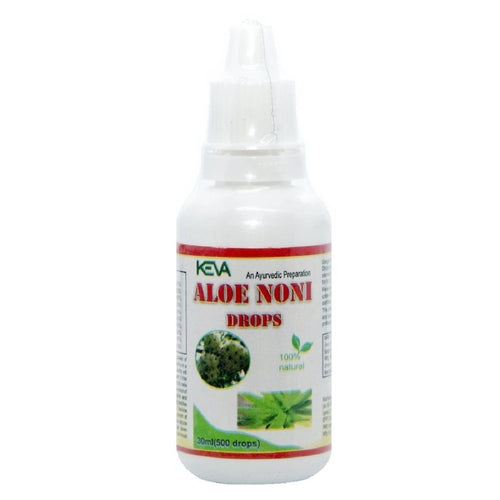 Uniherbs India Drops Keva Aloe Noni Drops : Contains Potent Antioxidants, Detoxifies Body, Improves Digestion, Relieves Stress, Fatigue, Sleep Problems (30 ml)