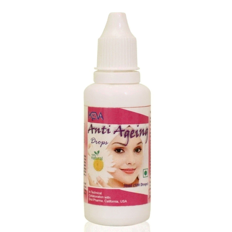 Uniherbs India Drops Keva Anti Ageing Drops : Reduce Wrinkles, Revitalize Skin, Reduce Darkening under Eyes, Stimulate Renewal of Skin Cells (30 ml)