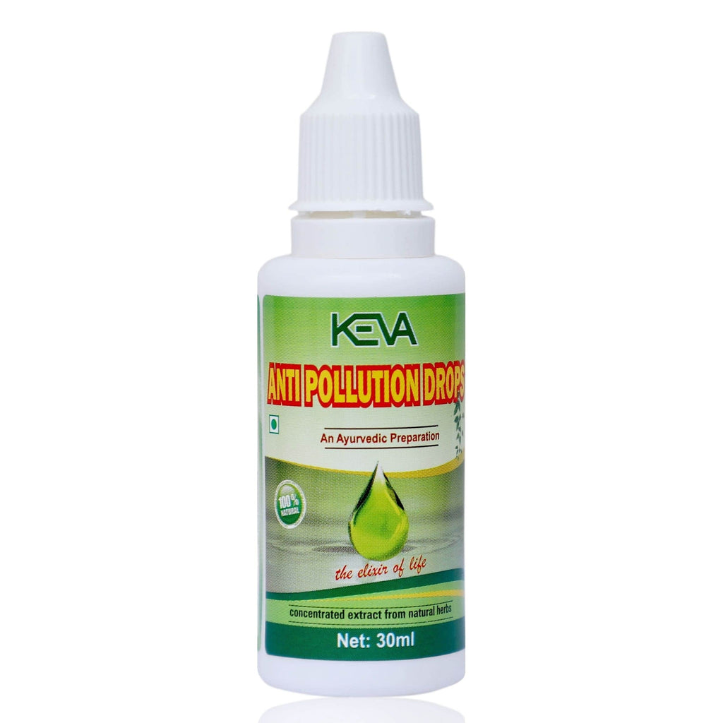 Uniherbs India Drops Keva Anti Pollution Drops (KAPD) : Helpful in Common Cod, Cough, Fever, Headache, Respiratory Disorders, Antioxidant, Body Detoxifier (30 ml)