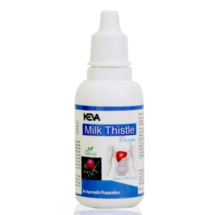 Uniherbs India Drops Keva Milk Thistle Drops : Helps in Acute Viral & Chronic Active Hepatitis, Reduce Drug & Alcohol induced Liver Damage, Lower Cholesterol Level (30 ml)