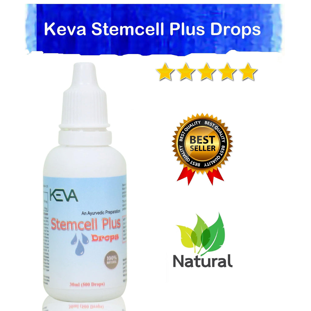 Uniherbs India Drops Keva Stem Cell Plus Drops : Helps to Rejuvenate Body, Slowing Aging Process, For Glowing & Young Looking Skin, Improves Immunity (30 ml)