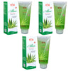 Uniherbs India Face Wash Pack of 3 - 300 grams Keva Aloe Vera Face Wash : With Milli Capsules, Enriched with Aloe Vera, Lightens and Brightens Face Naturally