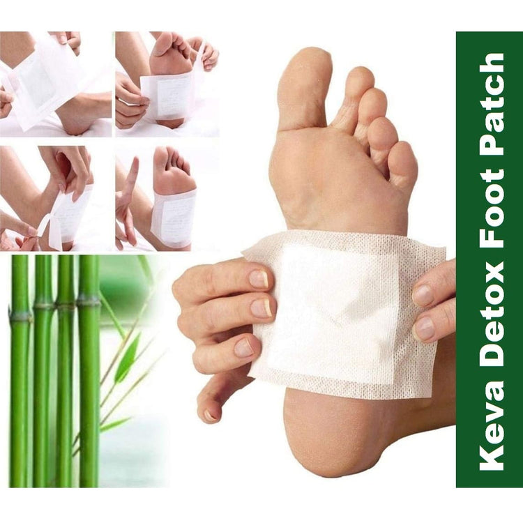 Uniherbs India Foot Patches Keva Detox Foot Patches (Pack of 1, 10 Patches) : Absorb Toxins from Body, Improve Blood Circulation, Relieve Stress