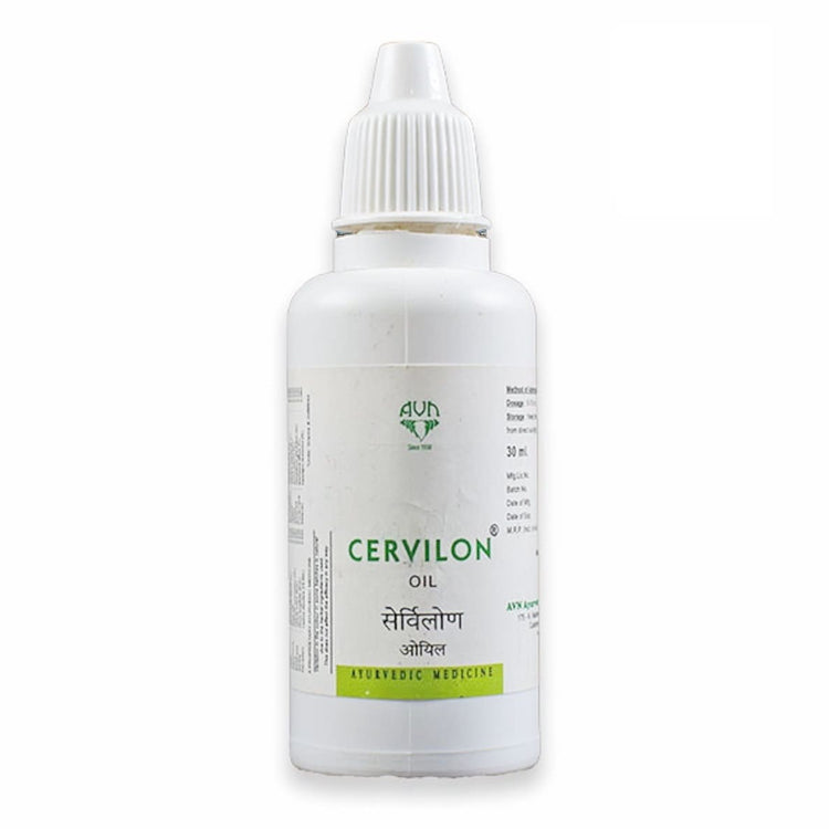 Uniherbs India Oil AVN Cervilon Oil : A Proprietary Formula for Cervical Spondylosis, For Cervical Spondylosis, Osteoarthritis of Facet Joints (120 ml) (30 ml X 4)