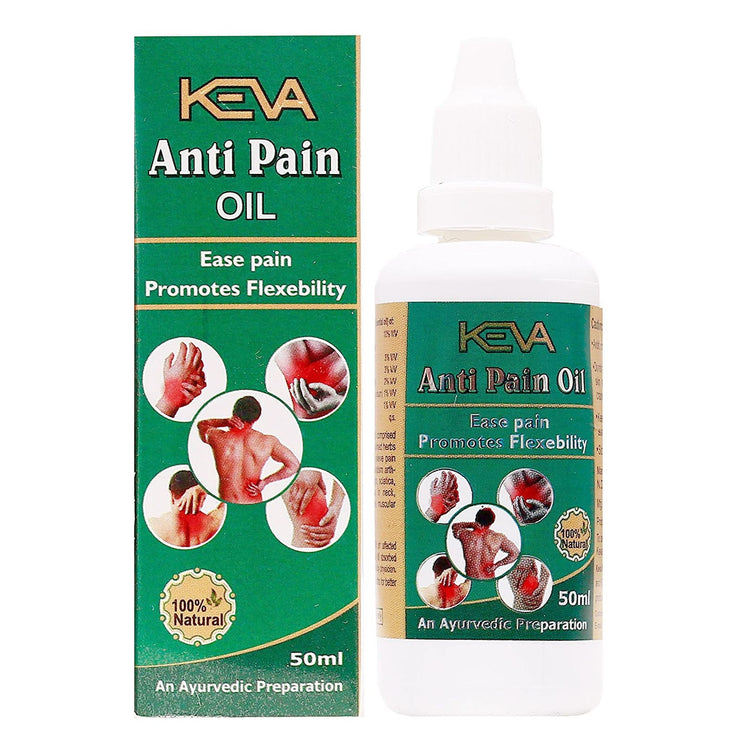 Uniherbs India Oil Keva Anti Pain Oil : For Relief from Joints Pain, Joints Movement, Flexibility, Helps in Stiffness in Neck, Shoulders, Muscular Sprains (50 ml)