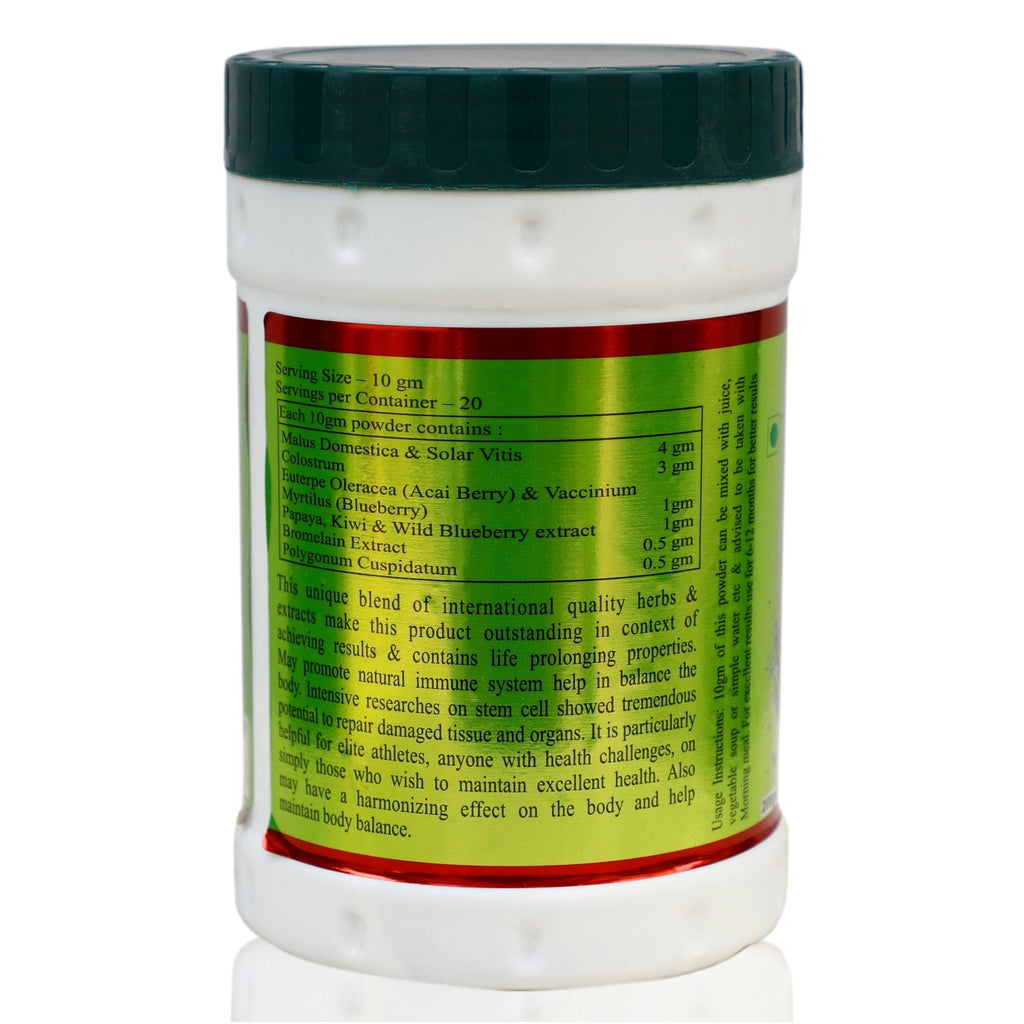 Uniherbs India Powder Keva Double Stem Cell Powder : Anti Aging, Boosts Repair and Regeneration of Cells, Improve Vitality, Supports Brain and Neural Health (200 grams)