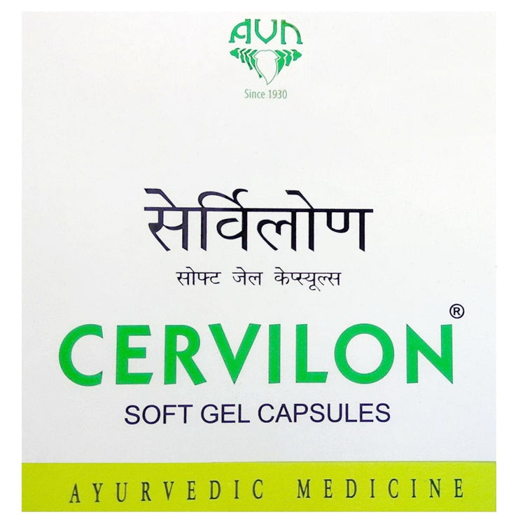 Uniherbs India Softgels AVN Cervilon Soft Gel Capsules : For Cervical Spondylosis, Osteoarthritis of Facet Joints,Migraine, Headache,Tinnitus, Meniere's Disease (90 Capsules)