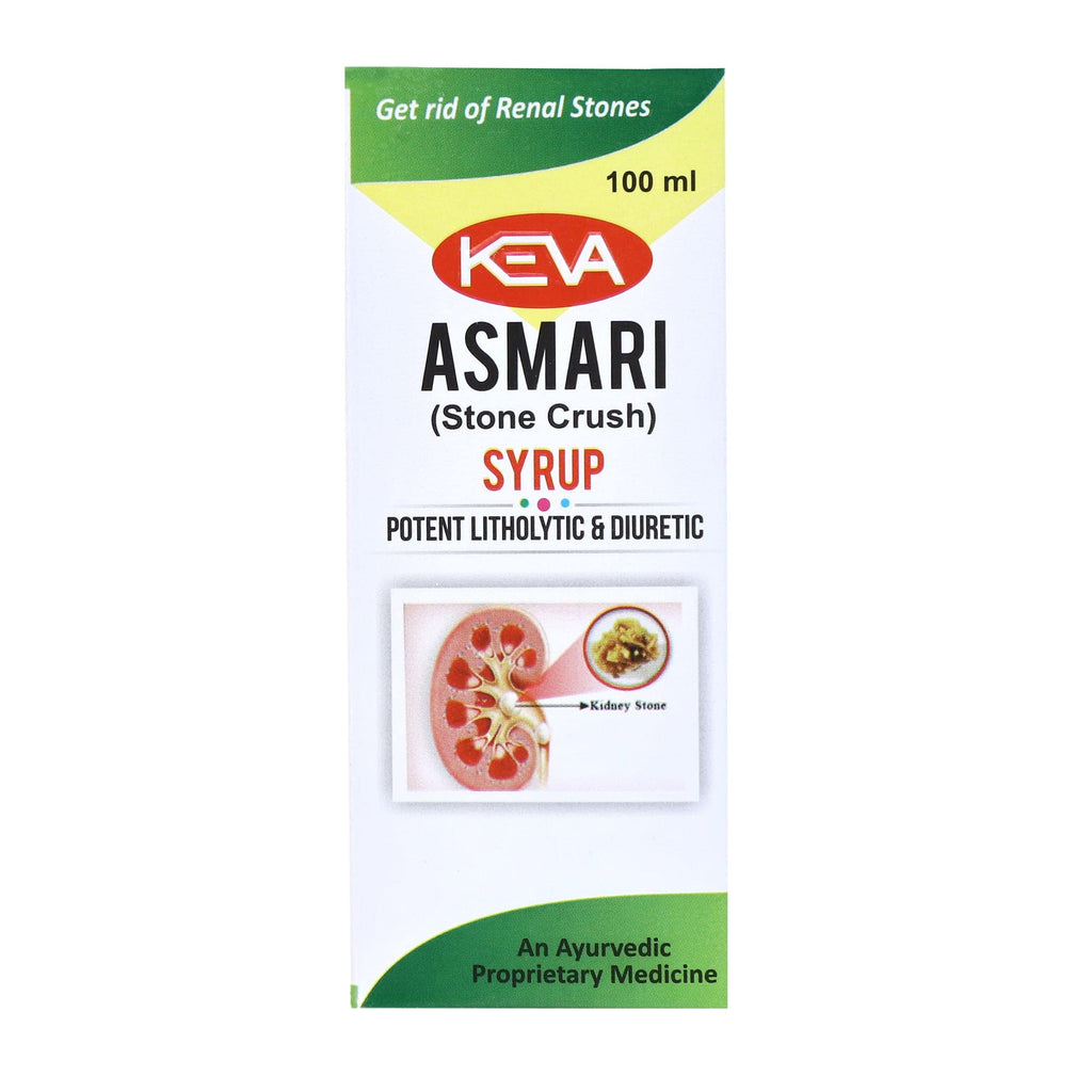 Uniherbs India Syrup Keva Asmari (Stone Crush) Syrup (100 ml) : Helps to Prevent Recurrence of Stones, Helps in Urinary Infections, Possesses Diuretic and Demulcent Properties