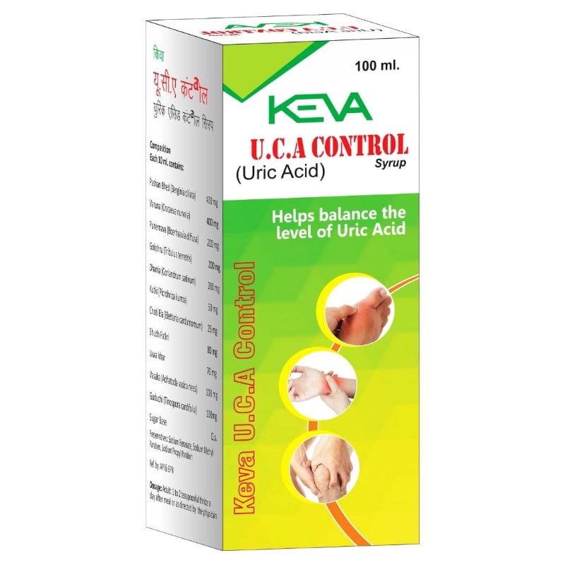 Uniherbs India Syrup Keva U. C. A (Uric Acid) Control Syrup (100 ml)