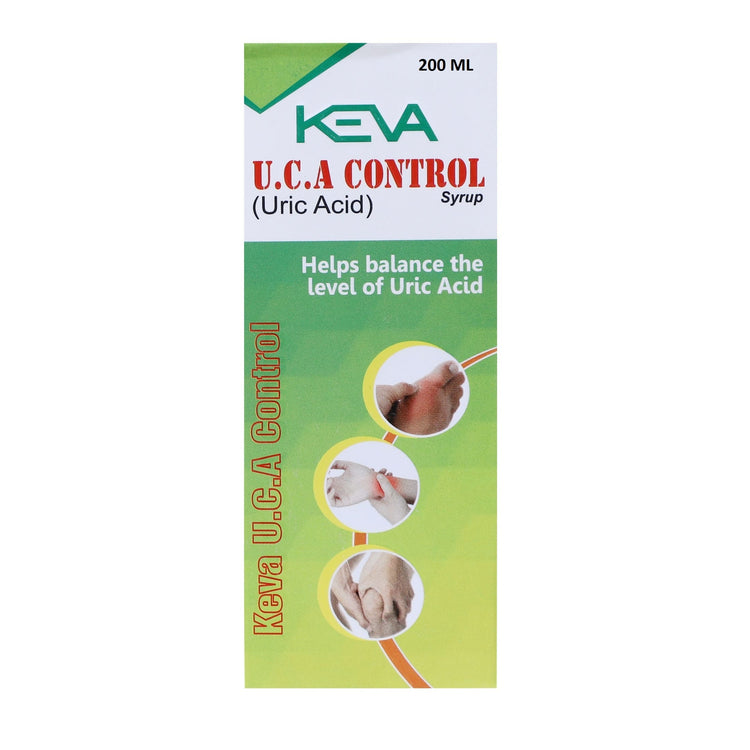 Uniherbs India Syrup Keva Uric Acid Control Syrup (U. C. A. Control Syrup) : Very Useful in Managing Increased Uric Acid, Effective for Gout Arthritis (200 ml)