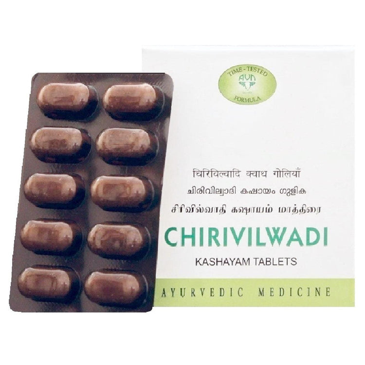 Uniherbs India Tablets AVN Chirivilwadi Kashayam Tablets (100 Tablets) : Used in treatment of Piles, Anal Fissure, Fistula, Excellent for Constipation