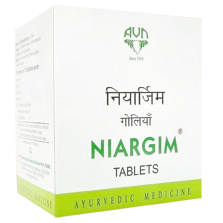 Uniherbs India Tablets AVN Niargim Tablets : Effective against Migraine and Tension Headaches, Headaches due to Depression (100 Tablets)