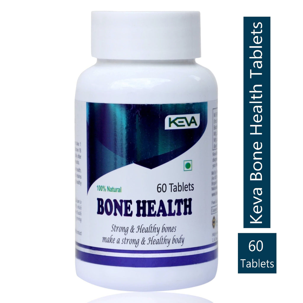 Uniherbs India Tablets Keva Bone Health Tablets (60 Tablets) : For Strong Bones, Joints, Muscles, Nerves, Helpful in Muscular Spasm, Pain, Stiffness in Joints