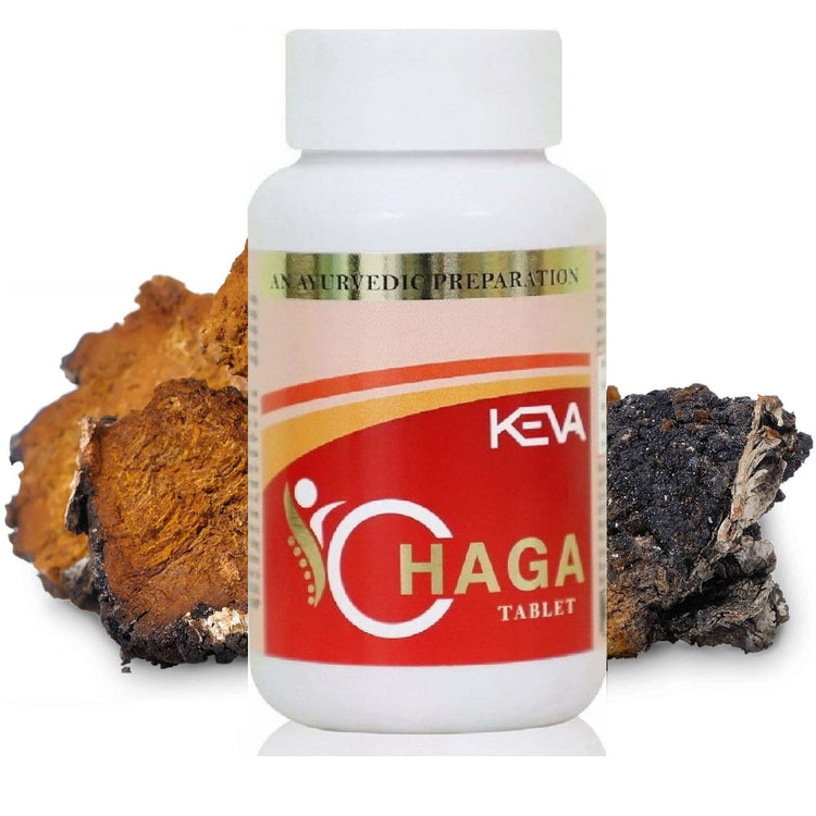 Uniherbs India Tablets Keva Chaga Tablets : Powerful Immunity Booster, Normalize Blood Pressure and Cholesterol Levels, Promote Overall Health and Longevity (60 Tablets)