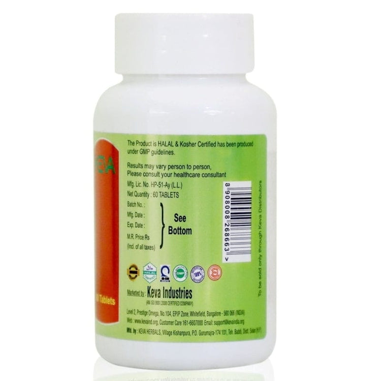 Uniherbs India Tablets Keva D-Toxi Plus Tablets : Maintains Healthy Liver, Powerful Antioxidant, Body Detoxifier (60 Tablets)