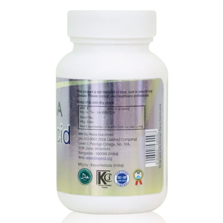 Uniherbs India Tablets Keva Folic Acid Tablets : Reach with Iron and Folic Acids, Enhance Red Blood Cells, Energy Booster, Maintain Mood Swings (60 Tablets)